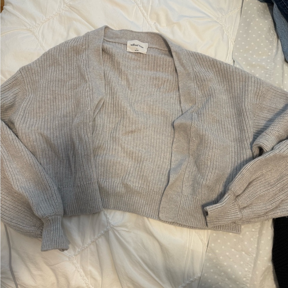 Gray Cropped Sweater